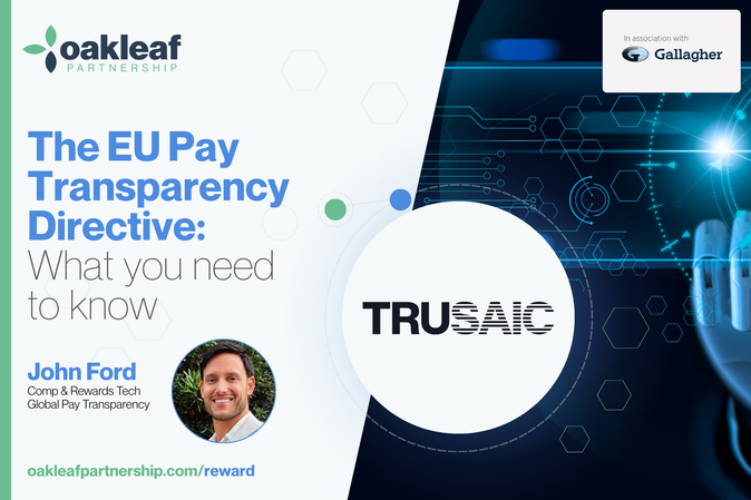 Oakleaf event: The EU Pay Transparency Directive: what you need to know, in association with Gallagher